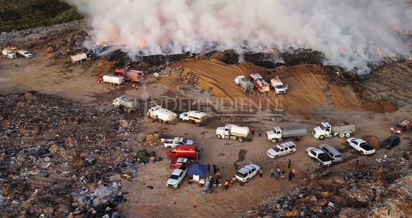 Reporta CERCA afectación en la calidad del aire en Los Cabos, por incendio en basurero
