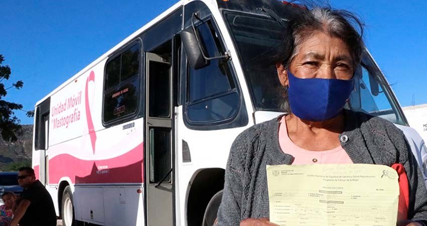 Refuerza gobierno estatal detección de cáncer de mama durante el cierre de año