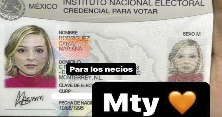 Mariana Rodríguez muestra credencial del INE, ante acusaciones de que no vive en Monterrey Mariana Rodríguez muestra credencial del INE, ante acusaciones de que no vive en Monterrey
