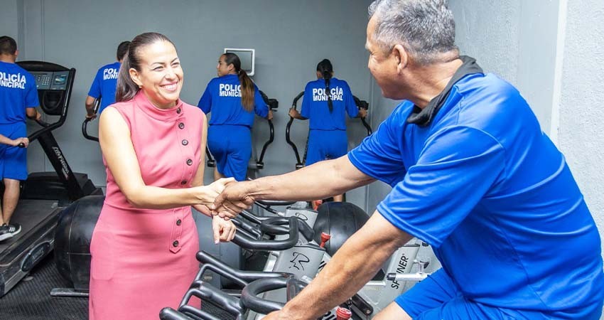 Se inaugura el gimnasio para las y los policías de La Paz Se inaugura el gimnasio para las y los policías de La Paz
