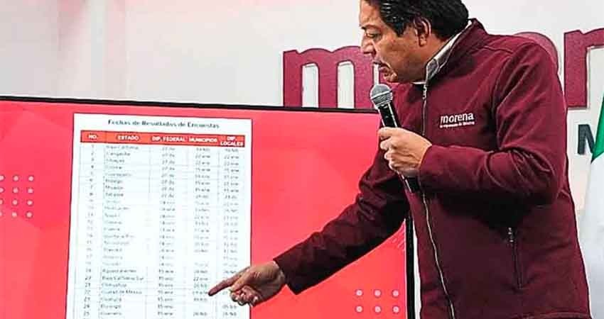 Morena pospone resultados de encuestas para precandidatos a diputados federales