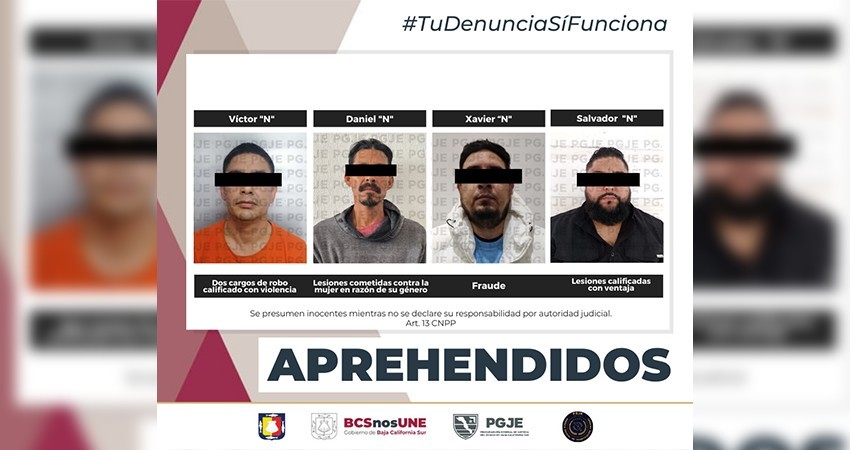 Fueron cumplimentadas cinco órdenes de aprehensión por diversos delitos Fueron cumplimentadas cinco órdenes de aprehensión por diversos delitos