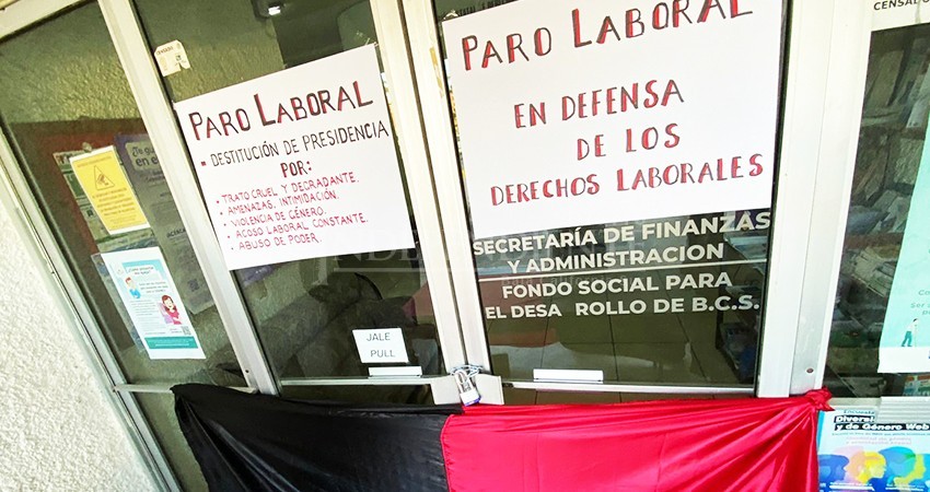 Trabajadores de la CEDH se van a paro; denuncian agresiones de la presidenta