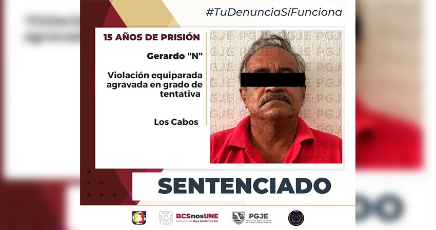 Dan 15 años de prisión al culpable de tentativa de violación equiparada Dan 15 años de prisión al culpable de tentativa de violación equiparada