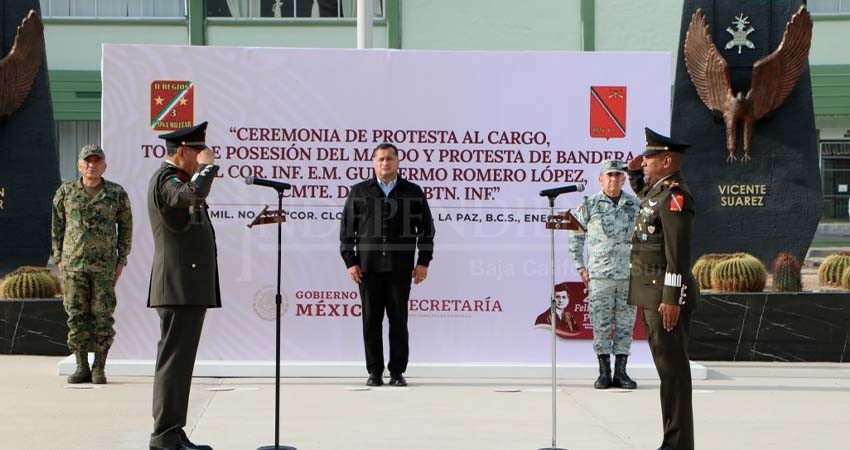 Reconoce gobierno estatal a las fuerzas armadas como grandes aliados por la seguridad de BCS