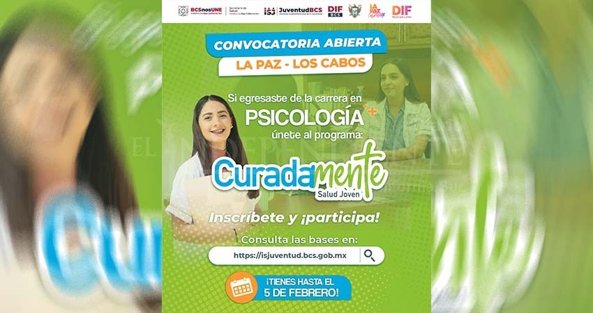 Jóvenes psicólogos de La Paz y Los Cabos podrán integrarse al programa “Curadamente: salud joven”
