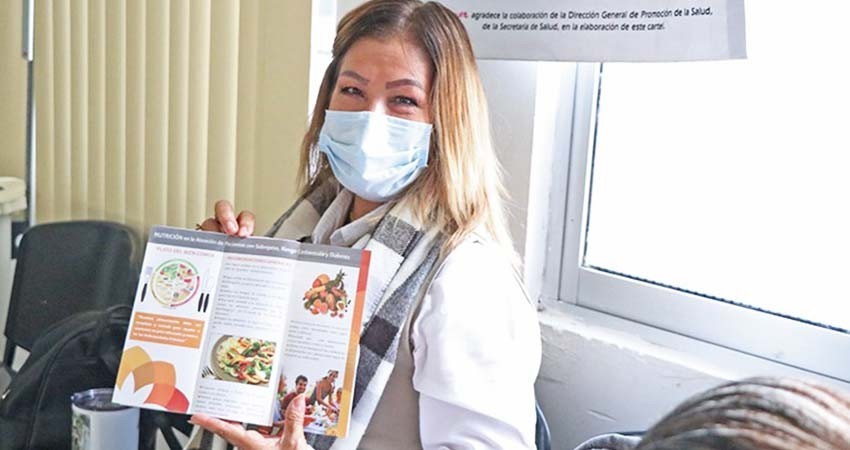 Brinda salud consejerías nutricionales a pacientes crónicos para mejorar su calidad de vida