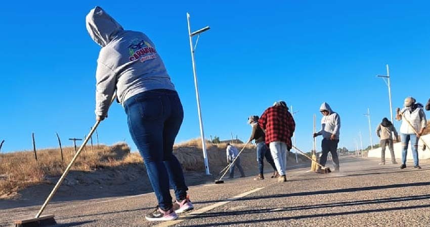 Realiza Servicios Públicos trabajos de mantenimiento en Puerto Chale
