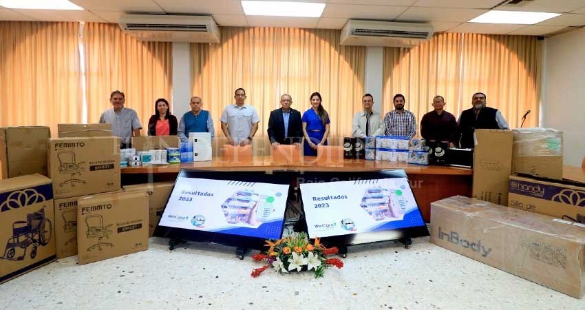 Recibe UABCS donativo de equipos e insumos clínicos para su Unidad Médica