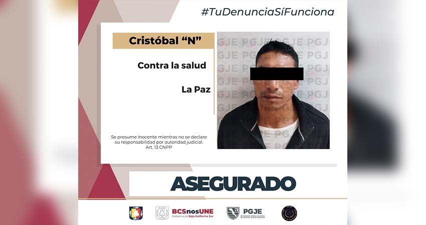 Fue detenido Cristobal “N” en posesión de más de 3 mil dosis de metanfetamina Fue detenido Cristobal “N” en posesión de más de 3 mil dosis de metanfetamina