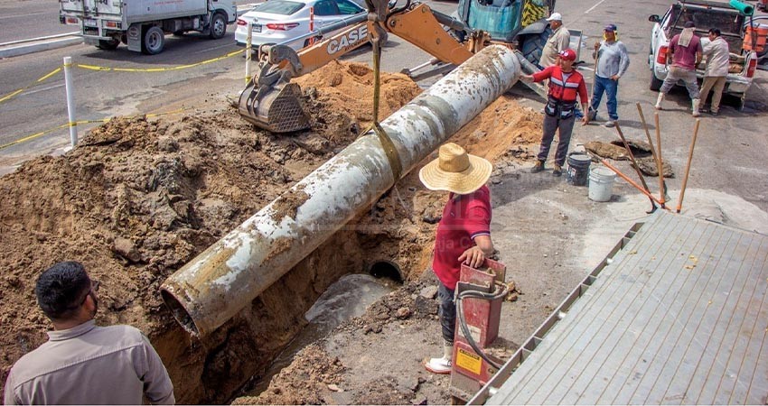Atendió el OOMSAPAS La Paz 202 fugas de agua en el transcurso de 6 días
