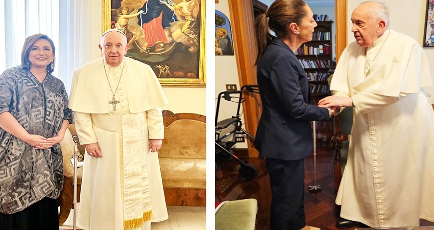 Xóchitl Gálvez y Claudia Sheinbaum confirman audiencia con el Papa Francisco