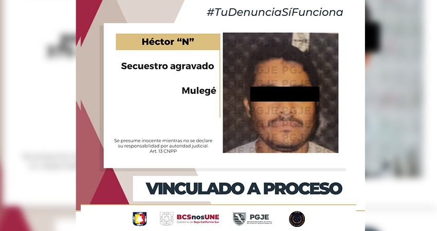 Vinculan a proceso Héctor “N” por el delito de secuestro Vinculan a proceso Héctor “N” por el delito de secuestro