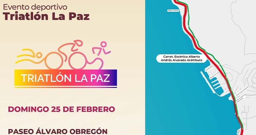 Este domingo cerrarán el malecón por la primera fecha del serial Estatal Triatlón La Paz Este domingo cerrarán el malecón por la primera fecha del serial Estatal Triatlón La Paz