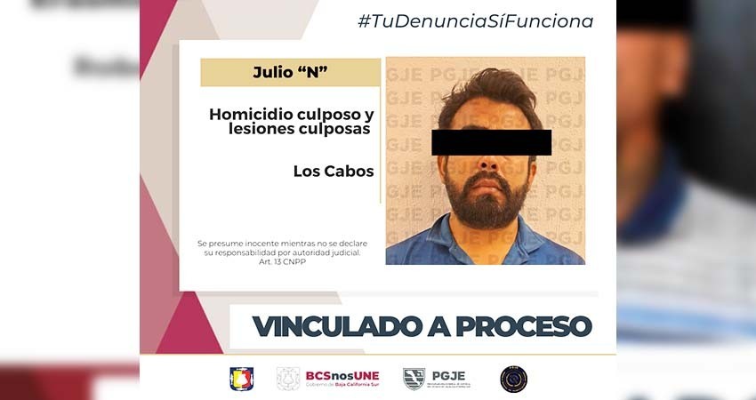 Por homicidio y lesiones culposas Julio “N” queda vinculado a proceso