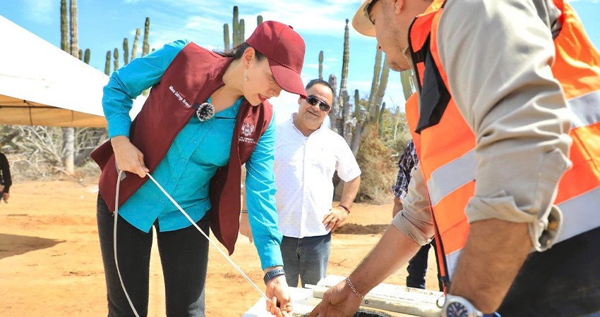 Entrega Presidenta Municipal un nuevo pozo de agua en La Matanza