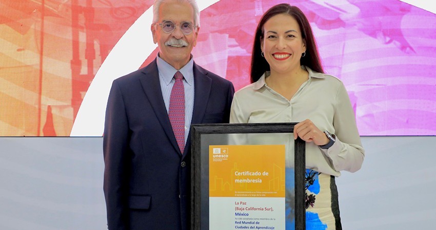 Nombra la Unesco al municipio de La Paz como Ciudad del Aprendizaje