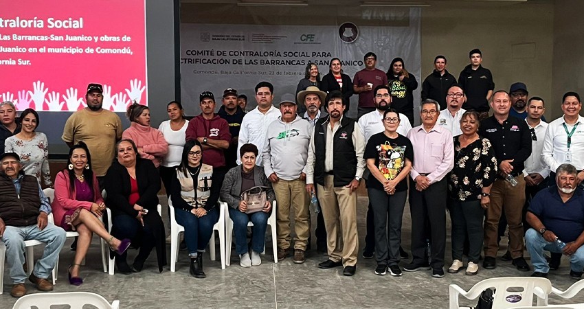 Instalan comité de contraloría social de la obra de electrificación de San Juanico