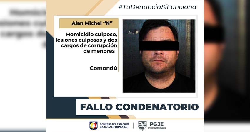 Dan fallos condenatorios contra Michel “N” por los delitos de homicidio y lesiones culposas y corrupción de menores de edad Dan fallos condenatorios contra Michel “N” por los delitos de homicidio y lesiones culposas y corrupción de menores de edad