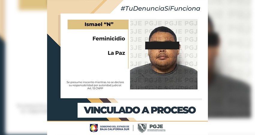 Vinculan a proceso a Ismael “N” imputado por feminicidio Vinculan a proceso a Ismael “N” imputado por feminicidio