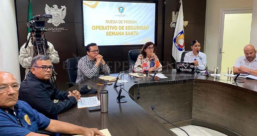 Desplegará Ayto de La Paz más de 150 elementos para el operativo Semana Santa 2024