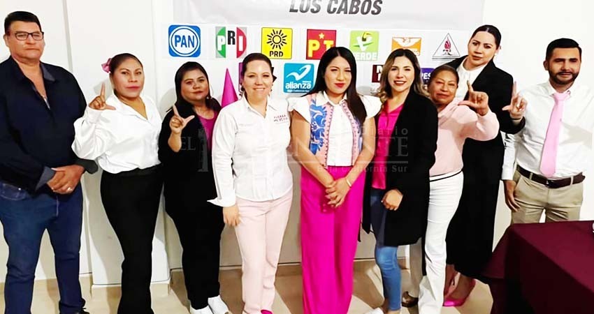 Lucía Sánchez se registra por FxM para contender por alcaldía de Los Cabos; denunció irregularidades en MORENA Lucía Sánchez se registra por FxM para contender por alcaldía de Los Cabos; denunció irregularidades en MORENA