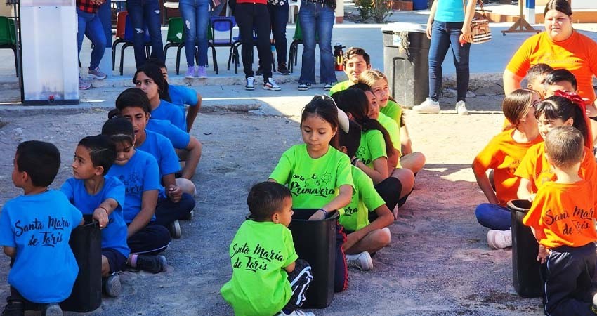 Realizan juegos de la primavera, planteles de Santa María de Toris