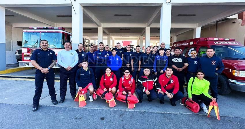 Despliega Bomberos de CSL 50 elementos para guardias de Semana Santa Despliega Bomberos de CSL 50 elementos para guardias de Semana Santa