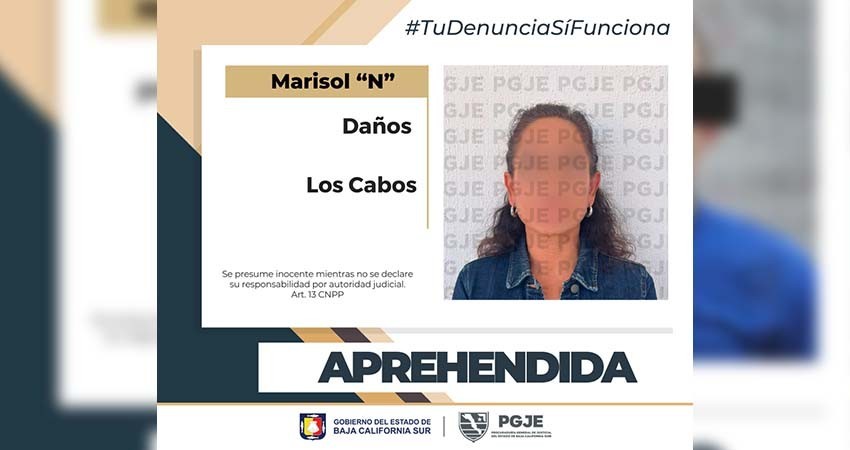 Fue aprehendida Marisol “N” por el delito de daños