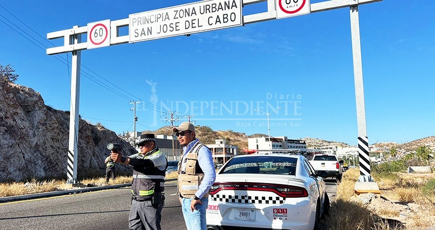 Guardia Nacional implementa radar de velocidad en Los Cabos Guardia Nacional implementa radar de velocidad en Los Cabos