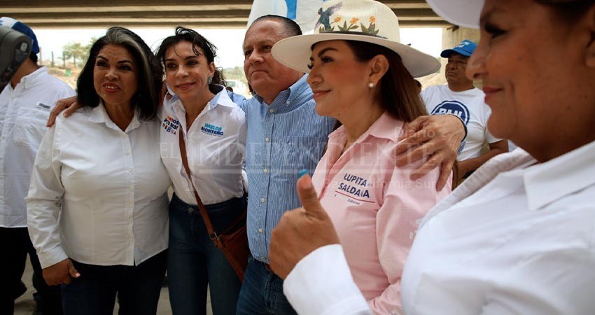 Pide Lupita Saldaña el voto para candidatos de "Vamos juntos X BCS" Pide Lupita Saldaña el voto para candidatos de "Vamos juntos X BCS"