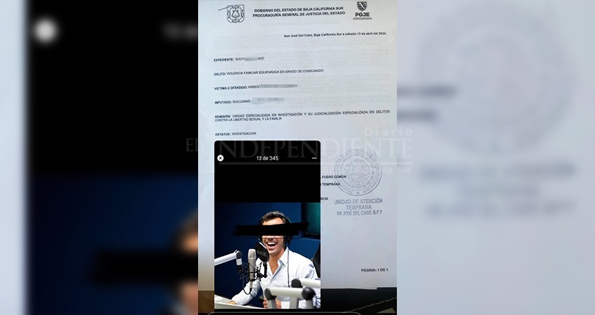 Locutor y empresario de Los Cabos es denunciado por violencia a su pareja Locutor y empresario de Los Cabos es denunciado por violencia a su pareja