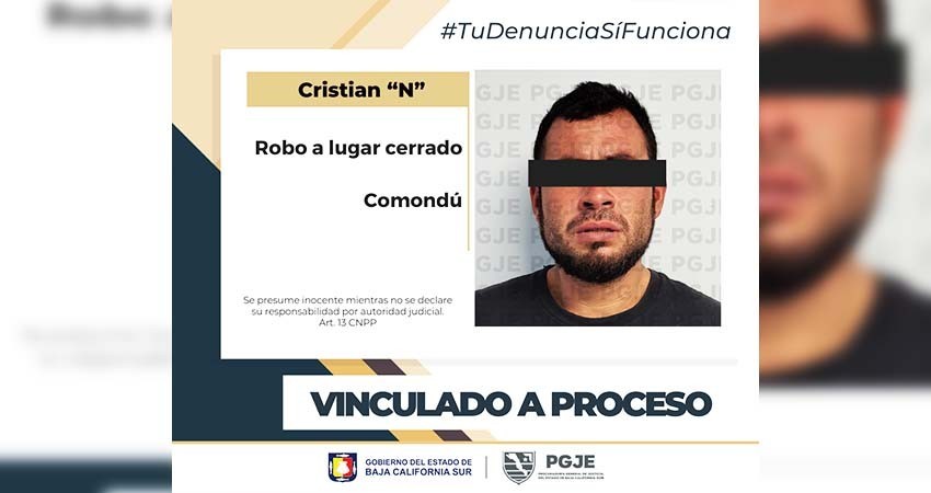 Por el delito de robo, Cristian “N” queda en prisión preventiva Por el delito de robo, Cristian “N” queda en prisión preventiva