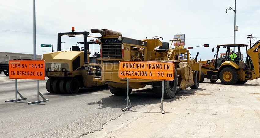 Continúan las obras de pavimentación en diferentes puntos de La Paz; piden precaución