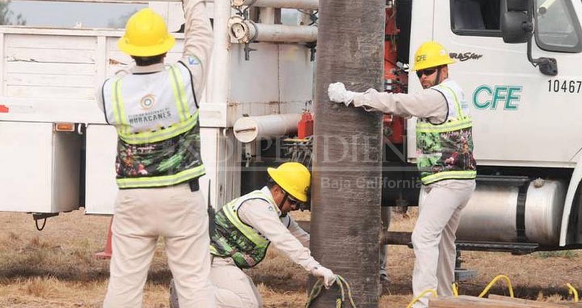 Asegura CFE estar lista para atender reportes por cortes eléctricos durante contingencia por huracanes