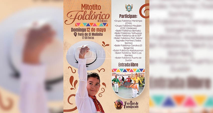 Invitan a la tercera edición del Mitotito Folclórico 2024