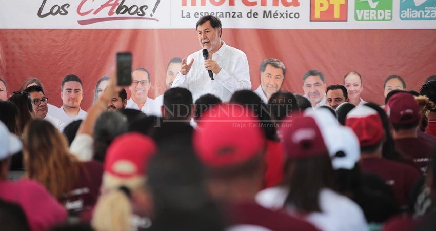 Pide Noroña unidad a los militantes de Morena en BCS Pide Noroña unidad a los militantes de Morena en BCS