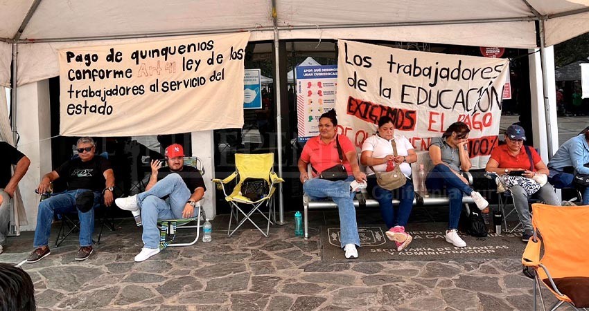 De nuevo maestros toman sedes de la Secretaría de Finanzas de BCS; hoy presentan contrapropuesta