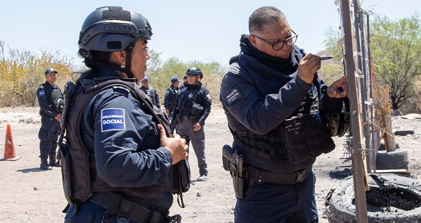 Elementos de la Policía Municipal de La Paz son evaluados en siete habilidades básicas