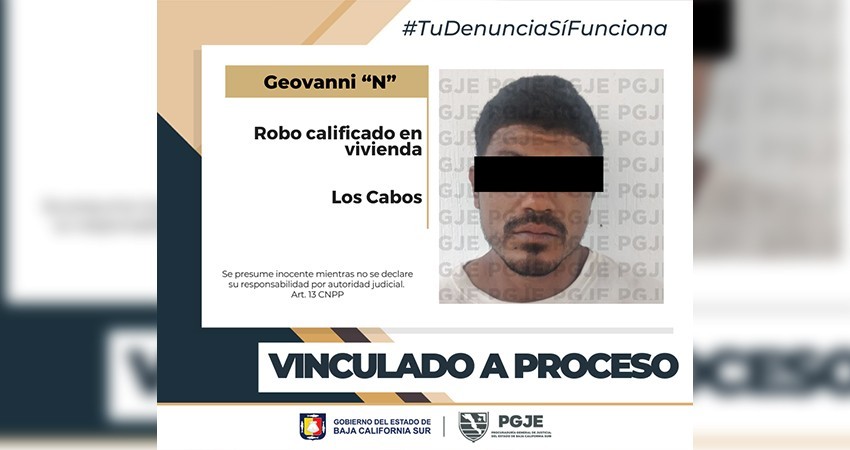 Por el delito de robo Geovanni “N” quedó vinculado a proceso Por el delito de robo Geovanni “N” quedó vinculado a proceso