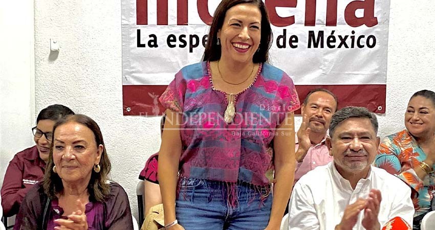 Afirma Milena Quiroga que su reelección y el triunfo de Sheinbaum traerán beneficios a La Paz Afirma Milena Quiroga que su reelección y el triunfo de Sheinbaum traerán beneficios a La Paz