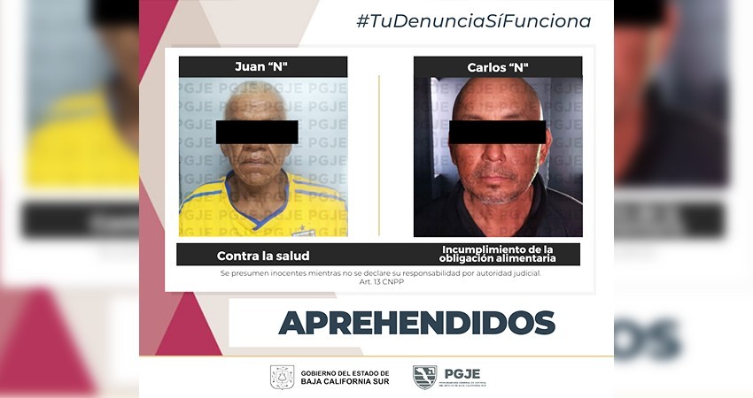 Fueron aprehendidas dos personas buscadas por diversos delitos