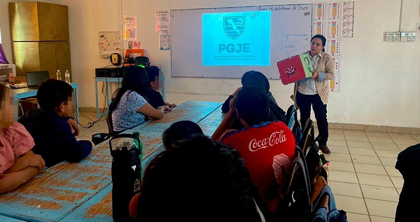 Llega PGJE a 846 infantes para sembrar en sus mentes la semilla de la cultura de paz Llega PGJE a 846 infantes para sembrar en sus mentes la semilla de la cultura de paz