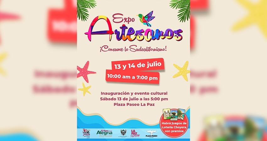 Invita Ayuntamiento de La Paz a la Expo Artesanos el fin de semana