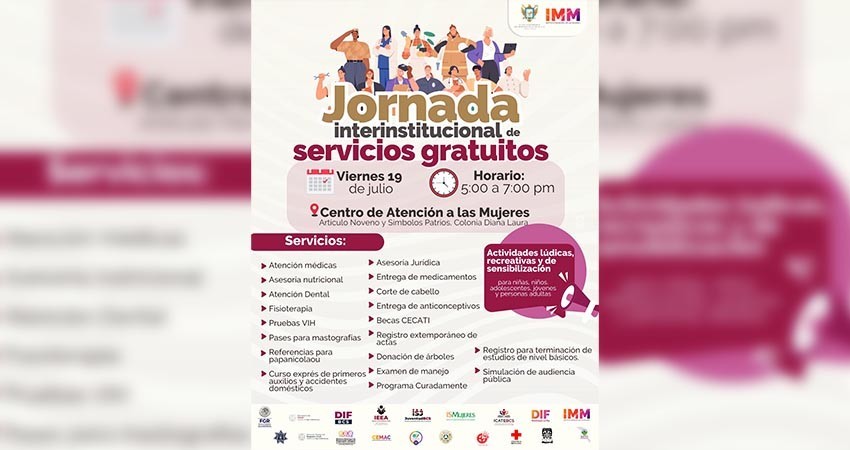 Invita IMMujeres a la jornada interinstitucional en la colonia Diana Laura