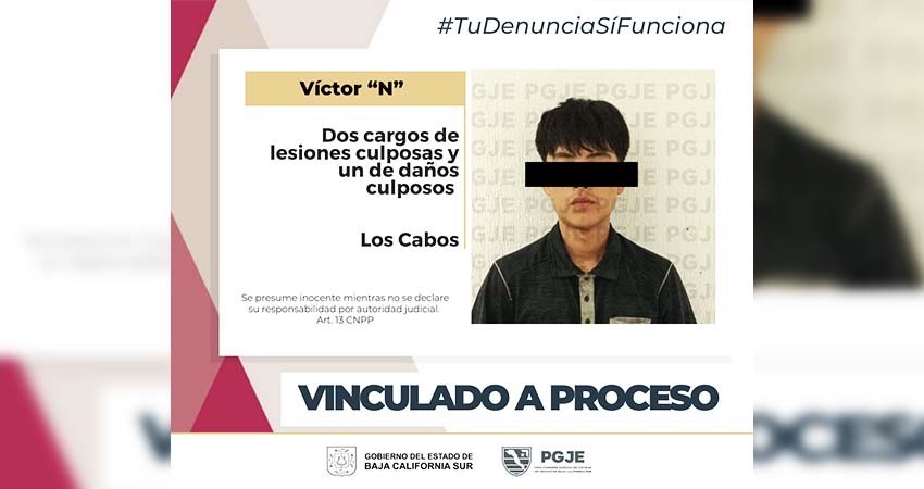 Queda vinculado a proceso Víctor “N” por 2 cargos de lesiones y daños culposos conductor de vehículo Queda vinculado a proceso Víctor “N” por 2 cargos de lesiones y daños culposos conductor de vehículo