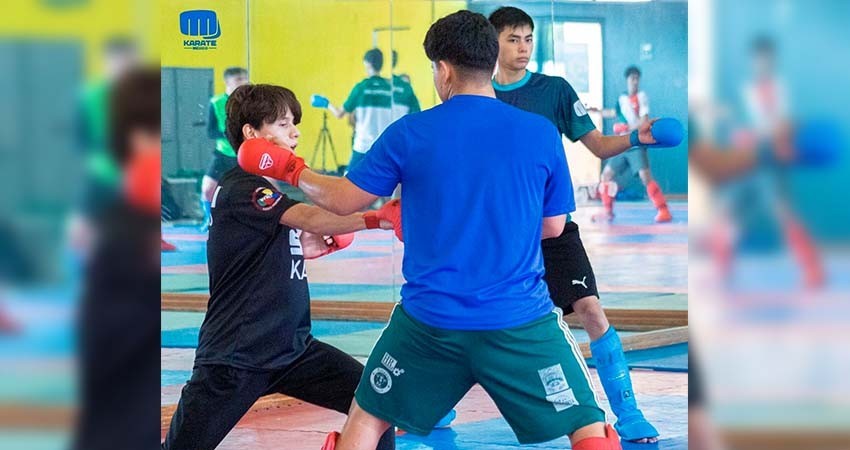 Entrena karateca Sudcaliforniano Daniel Cruz en el Comité Olímpico