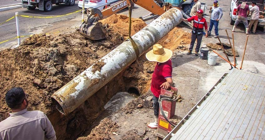 Se atendieron 147 fugas por el OOMSAPAS La Paz, en el transcurso del 29 de julio al 4 de agosto