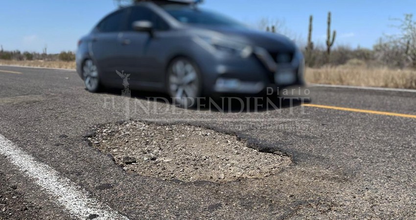 Destinará el gobierno estatal 17 mdp para bacheo de carreteras federales en BCS