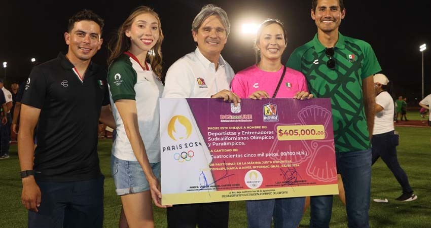 Reconoce INSUDE a los atletas olímpicos Sudcalifornianos con estímulos económicos Reconoce INSUDE a los atletas olímpicos Sudcalifornianos con estímulos económicos